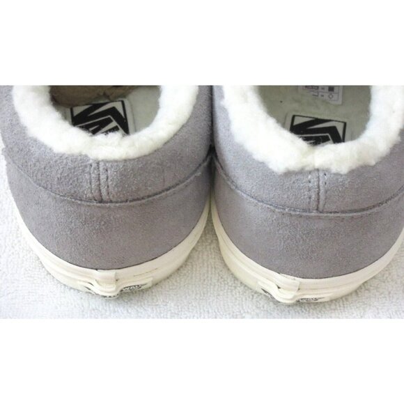 Vans Men\'s Old Skool Cozy Hug Sherpa Lined Suede Shoes Drizzle White Sizes NIB